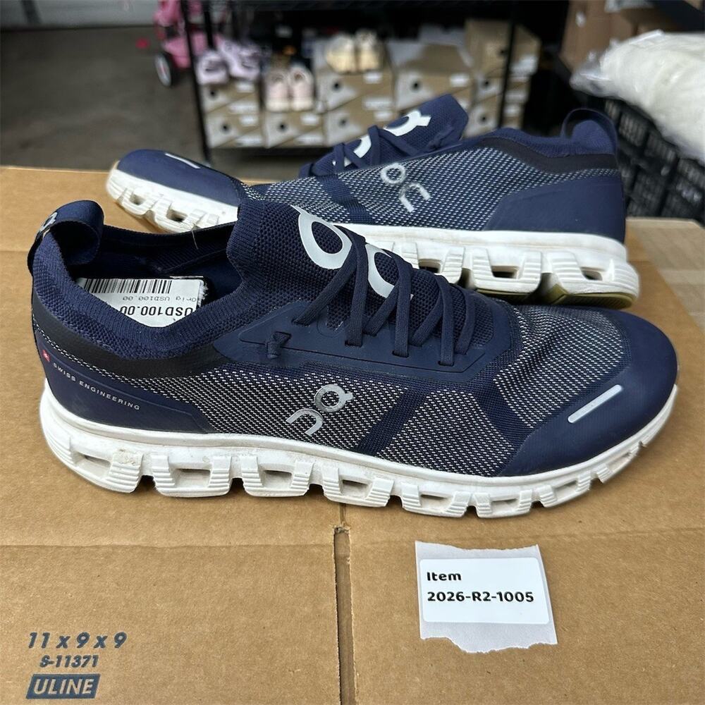 On Running Cloud 6 Versa 'Navy/White' CloudTec Sneakers | Mens 11.5 | EUC